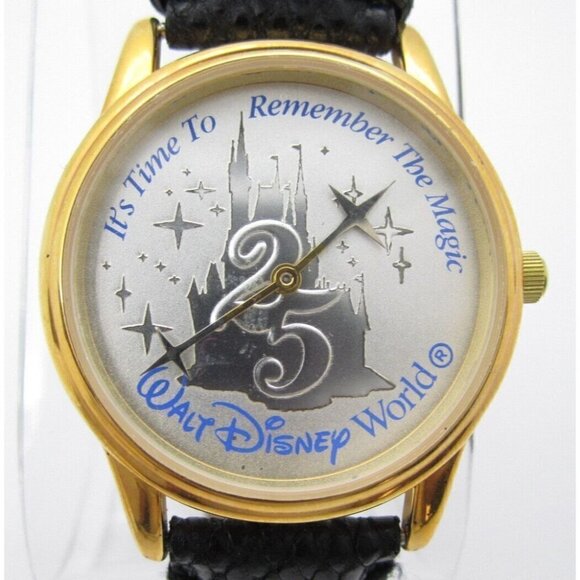 Vtg 1997 Walt Disney World For Eastman Kodak Co 25th WR Analog Watch (F539) - Picture 1 of 10